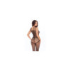Bodystocking large maille ouvert à l'entrejambe 